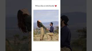 When Alia is with Ranbir 💗aliabhatt ranbirkapoor shorts shortvideo youtubeshorts instagram 💋 [upl. by Cowan]