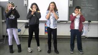 Religious School Children Blowing Shofar [upl. by Yehtomit775]