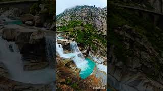 Andermatt🇨🇭Waterfall 360° [upl. by Benedix]