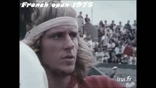 French Open 1975 Final amp Film Bjorn Borg v Guillermo Vilas [upl. by Ash]