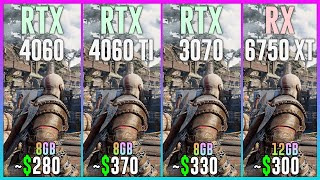 RTX 4060 vs RTX 4060 TI vs RTX 3070 vs RX 6750 XT  Tested in 25 Games [upl. by Chrystal]