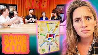 Lets Play JUST ONE  Board Game Club [upl. by Redman]