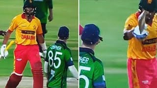 Sikandar Raza Clashed With Ireland Player Curtis Campher Showed Bat And Ran To Hit Viral Video 😱 [upl. by Netsruk]