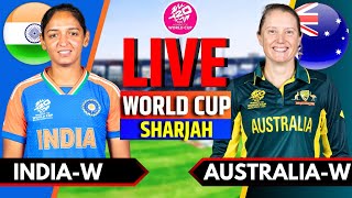 India vs Australia Women Live  Live Cricket Match Today  Womens T20 World Cup  IND W vs AUS W [upl. by Aiekat]