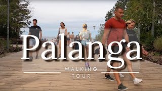 4K Palanga Walking Tour  Palanga Lithuania  Basanavičiaus Street [upl. by Wilek]