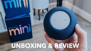 NEW Apple HomePod Mini Blue Unboxing Setup and REVIEW [upl. by Kraska869]