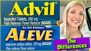 NSAIDs Ibuprofen Advil Motrin vs Naproxen Aleve The Differences [upl. by Dedie902]