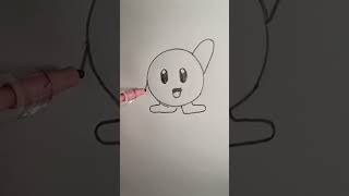 Simple KIRBY drawing doodle kirby drawing doodling [upl. by Libys61]