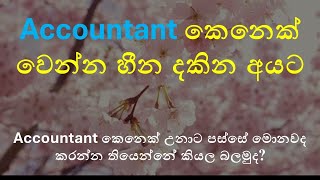 Accountant කෙනෙක් උනාම මොනවද කරන්න තියෙන්නේ  What do accountants actually do [upl. by Nov]