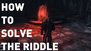 The Witcher 3 How to solve Master Mirrors riddle [upl. by Auqenehs]