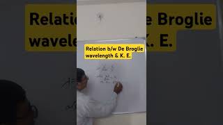 Relation between De Broglie wavelength and kinetic energy I Y D CLASS XII PHYSICS I [upl. by Nioe]