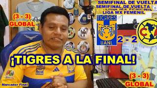 ¡MATERNIDAD Tigres 33 América semifinal cardíaca de liga mx femenil [upl. by Esiocnarf272]