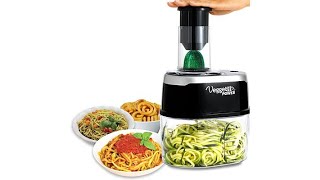 Veggetti Power Deluxe 6in1 Electric Spiralizer [upl. by Neiman]