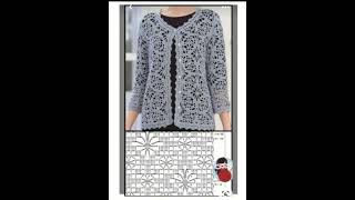 free pattern crochet blouse simple motif ❤️ [upl. by Aliakim]