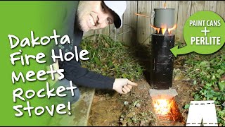 How To Make A Dakota Fire Hole Rocket Stove [upl. by Wooster]