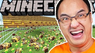 MA PREMIÈRE FERME À ABEILLES SUR MINECRAFT [upl. by Satsoc]