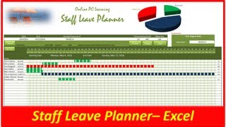 Leave Planner  Excel VBA  Staff Leave Planner [upl. by Ailongam117]