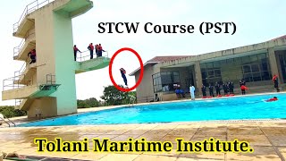 STCW Course Practical  Personal Survival Techniques PST  DG Shipping  India [upl. by Yodlem]