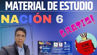 Material de Estudio Gratis NACIÓN 6 [upl. by Edras]