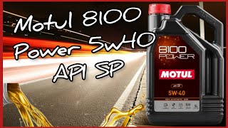 Motul 8100 Power 5w40 API SP ¿Base fuertePrueba de viscosidad a 26° [upl. by Eilac]