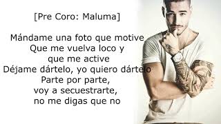 Maluma  GPS Lyrics ft French Montana [upl. by Gaynor]