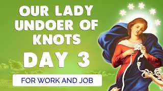 🙏 NOVENA to OUR LADY UNDOER of KNOTS Day 3 🙏 For Work and Job [upl. by Yenhoj]