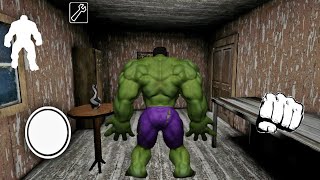 Escaping as Hulk in Grannys Old House  Door Escape  Outwitt Mod [upl. by Picker466]