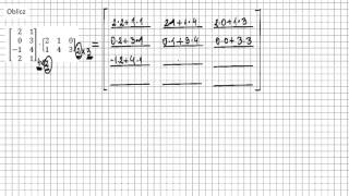 Macierze i wyznaczniki mnożenie macierzy [upl. by Ailaro]