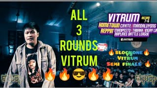 slockone kinupal lang ni vitrum🤣all 3 ROUNDS vitrum vs slockone isabuhay semi finals 🔥 ctto fliptop [upl. by Anatsirhc]