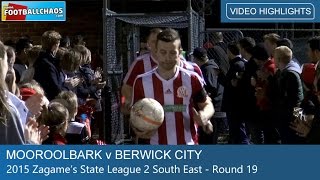 2015 FFV Rd 19  Mooroolbark v Berwick City [upl. by Steep921]