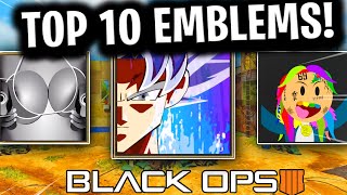 Top 10 Emblems in BO4 amp Tutorials Black Ops 4 Best Emblems [upl. by Nodnelg]