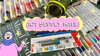 Doing an Art Supply Haul Going to Blick and Walmart for Art Supplies [upl. by Ogeid]