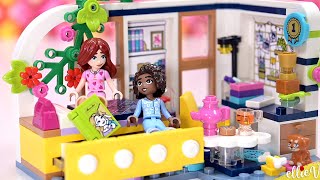 Aliyas bedroom has cozy cottagecore vibes and its perfect 🌸 Lego Friends 2023 build amp review [upl. by Isoj]