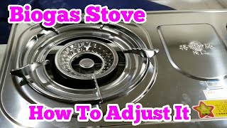 How To Adjust Biogas Stove Easy HomeBiogas [upl. by Siramaj]