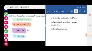 Considere as funções reais definidas a seguir I fx3x²5x4 II gx2x3 III hx25x [upl. by Leigha]