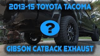 20132015 Toyota Tacoma 40L Gibson Catback Exhaust 618813 [upl. by Soma]