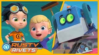 Rusty’s Bits on the Fritz 🤖  Rusty Rivets Full Episodes  More Cartoons for Kids [upl. by Blasius]