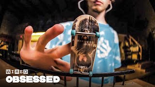 How This Guy Mastered Fingerboarding  Obsessed  WIRED [upl. by Dlawso10]