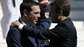 quotEuropa mit mehr Demokratiequot Macron in Athen [upl. by Kachine281]