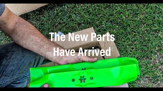 Cub Cadet LT1045 Overhaul Spindles Blades and Belt Replacement on a Free Mower [upl. by Yentyrb]