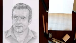 quotIf I Were a Painterquot  My drawings of Pernell Roberts Adam Cartwright [upl. by Koralie]