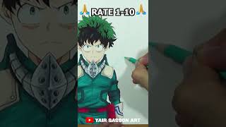 Drawing Izuku Midoriya aka Deku of My Hero Academia 🔥 shorts animedrawing myheroacademia [upl. by Coney]