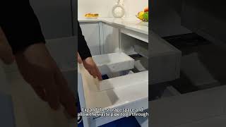 custom kitchen cabinetry  U shaped drawer system for sink cabinet [upl. by Rosenstein961]