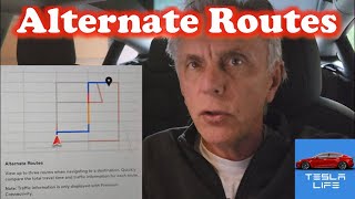 Teslas New Alternate Route Navigation Feature [upl. by Ahsieni]