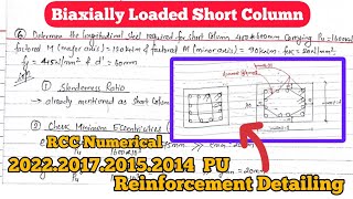 Biaxially Loaded Short Column  Rectangular Column [upl. by Weidner256]