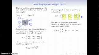 Vectorize BackProp Tutorial Weight Deltas [upl. by Falconer975]