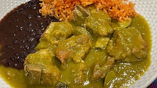 Delicióso Guisado De Costillitas De Puerco En Salsa Verde La Cocina De Sol [upl. by Enniroc]