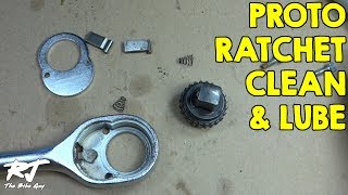 How To CleanLube Vintage Proto Ratchet Wrench 5449 [upl. by Oderf]