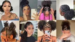 💖Cute Quick curly hairstyles natural hairstyles compilation [upl. by England]