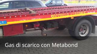 Fumo carro atrezzi senza e con Metabond Megasel [upl. by Sloatman]